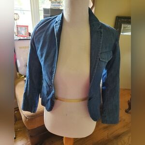 Stylish Blue Denim Blazer